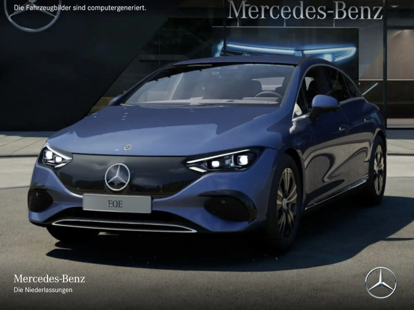 Mercedes-Benz EQE 300 Avantgarde Fahrass WideScreen Airmat HUD Bleu - 2
