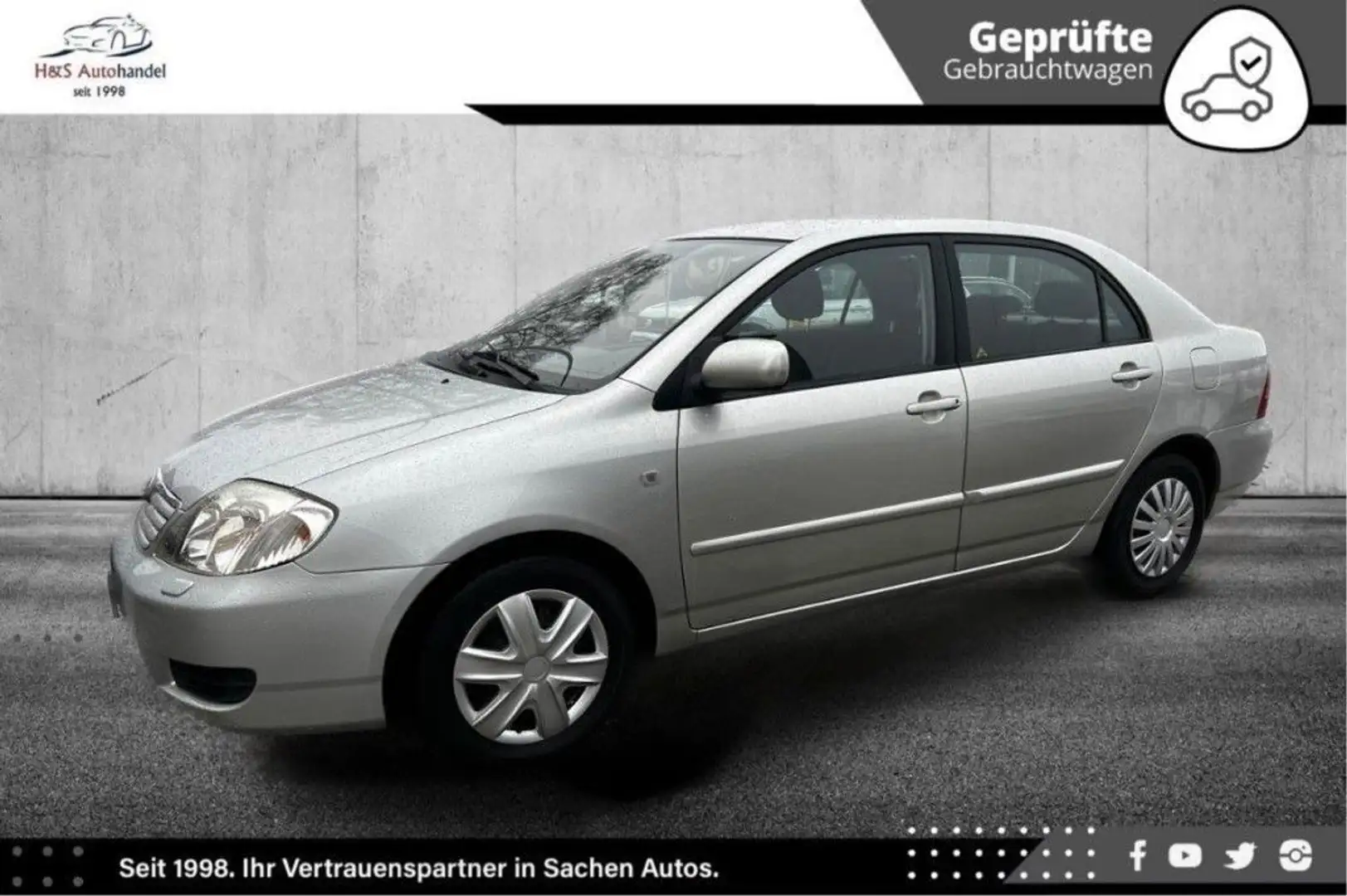 Toyota Corolla 1.4 Lim. 75TKM LÜCKENLOS TOYOTA SERV Silber - 2