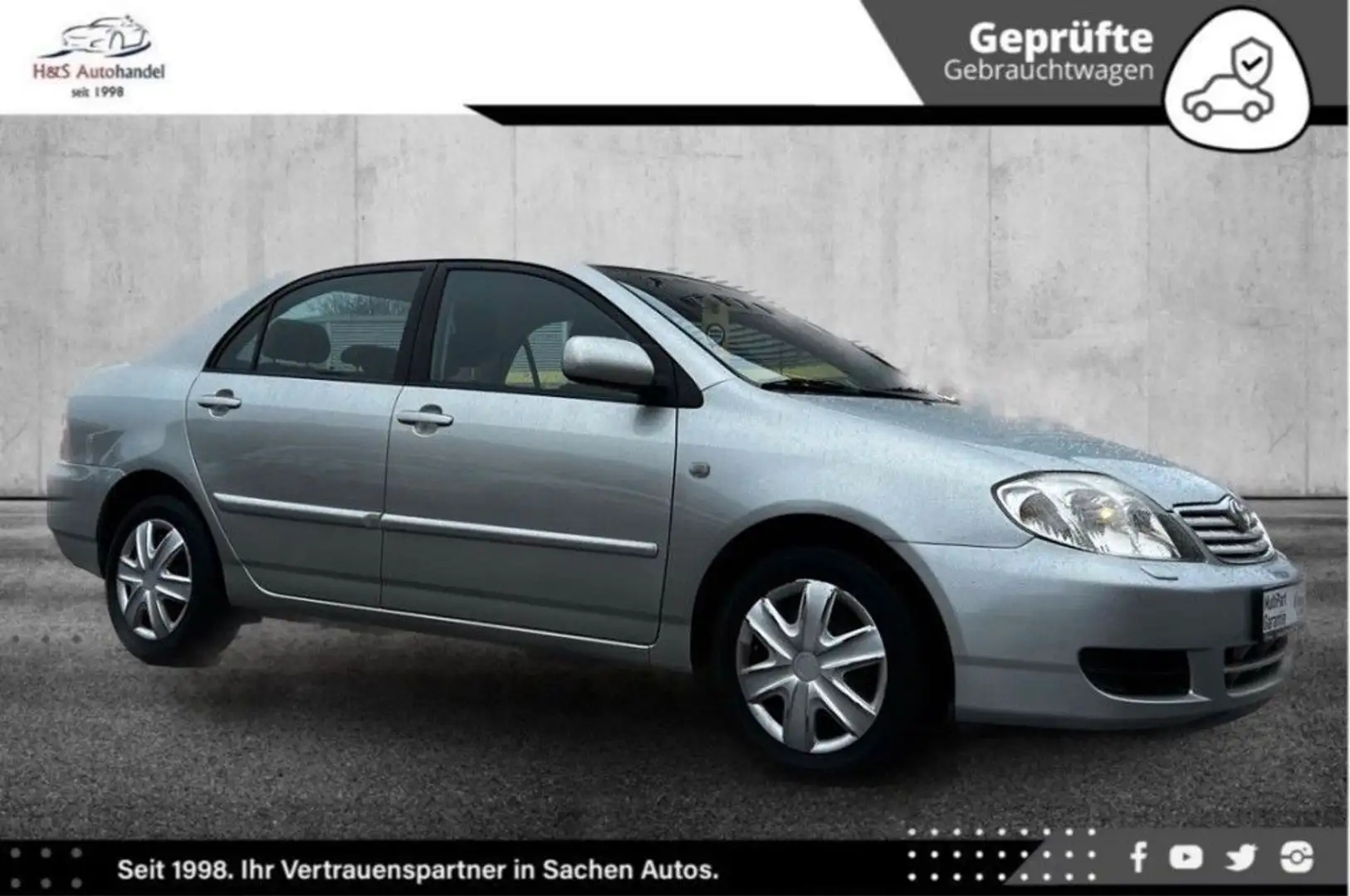 Toyota Corolla 1.4 Lim. 75TKM LÜCKENLOS TOYOTA SERV Silber - 1