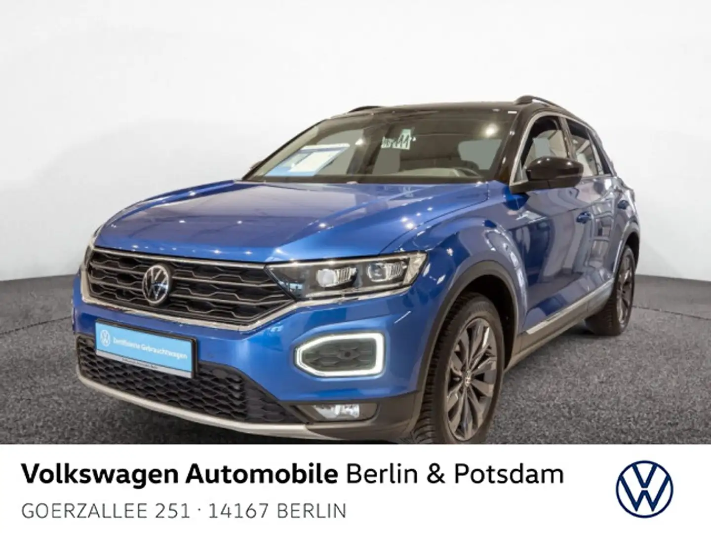 Volkswagen T-Roc 2.0 TSI  DSG Sport 4M Navi P-Dach SHZ PDC Blau - 1