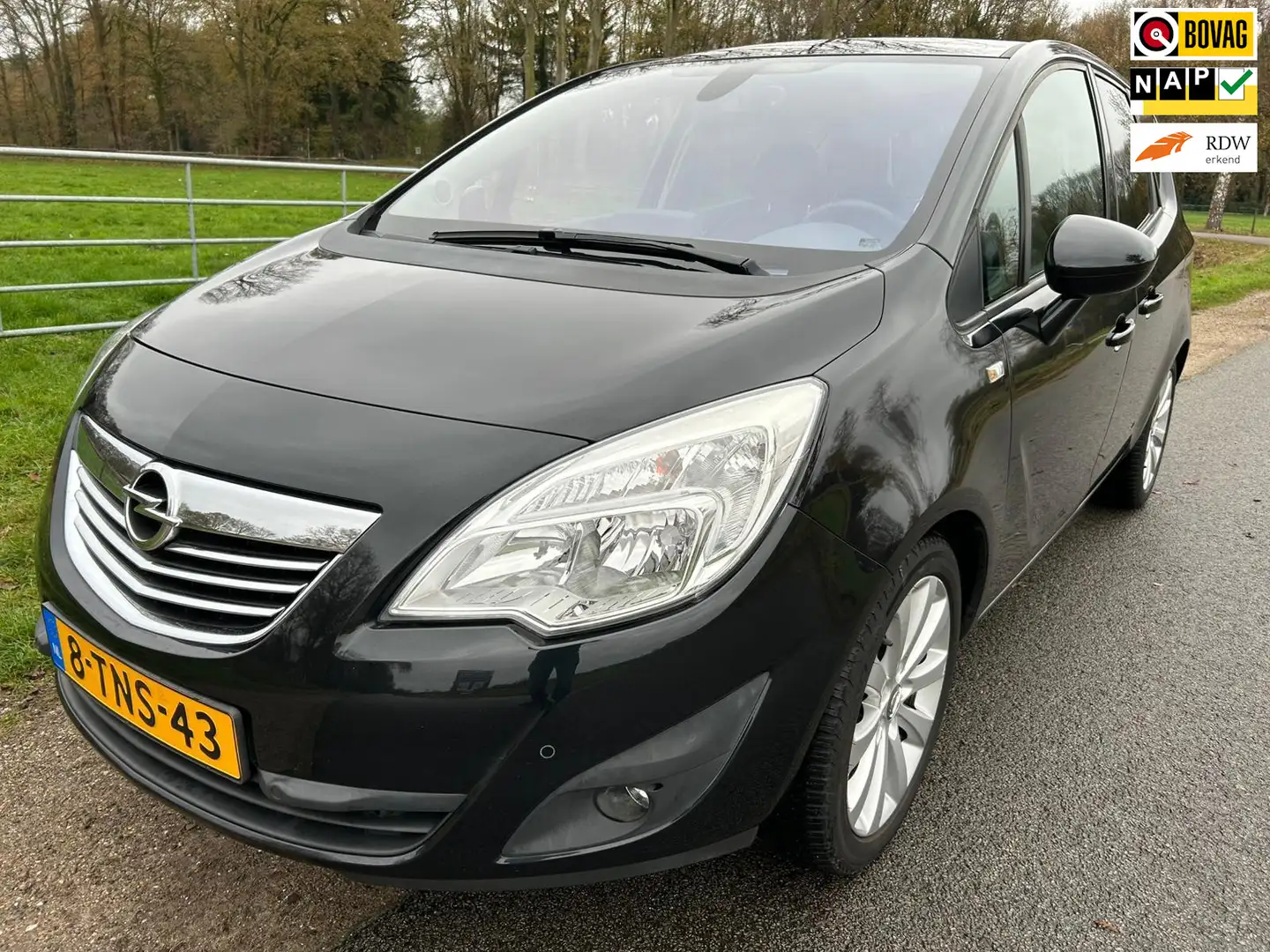 Opel Meriva 1.4 Turbo Cosmo prachtstaat lederen int. stoelverw Nero - 1