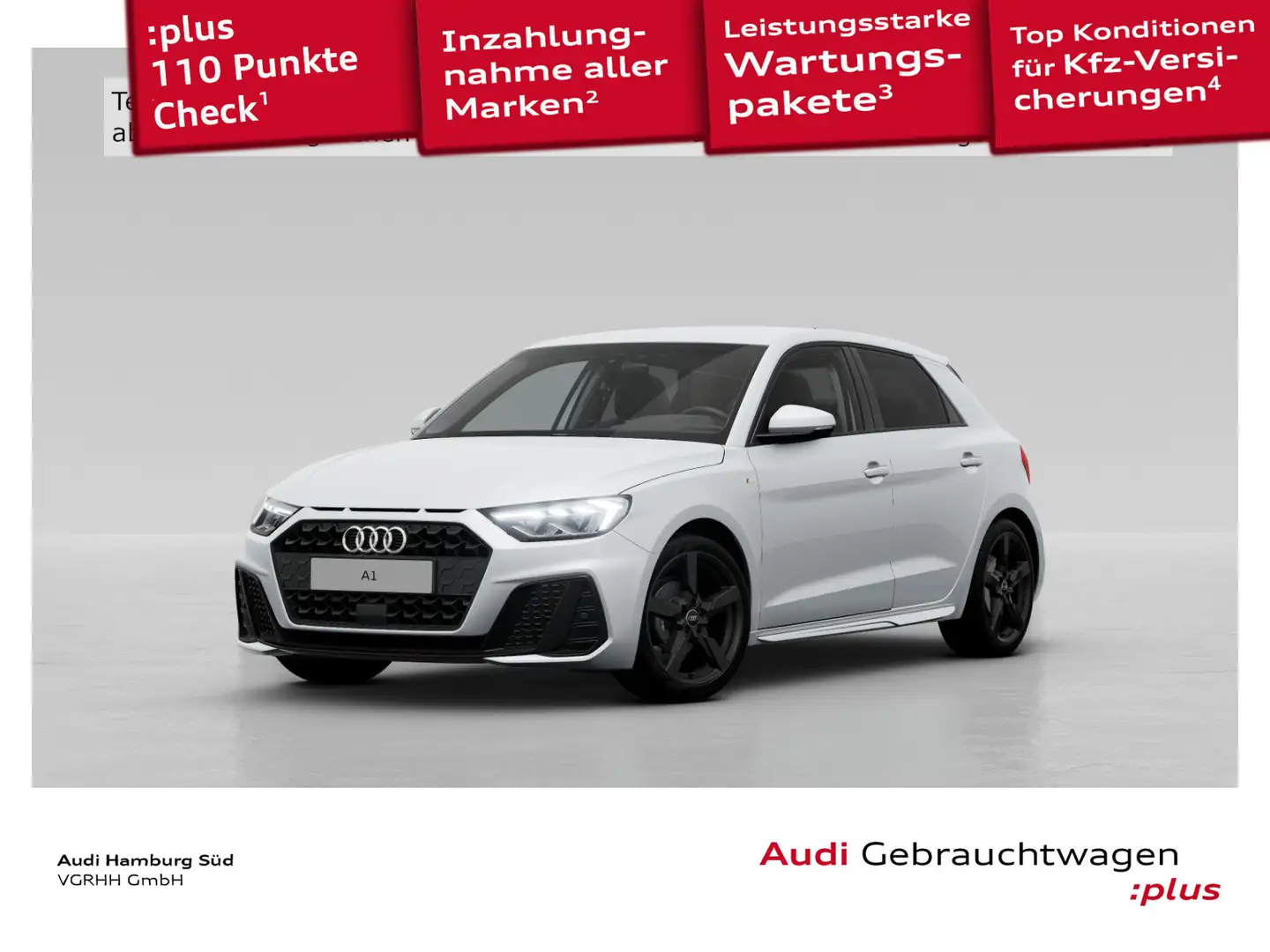 Audi A1 25 TFSI S line S tronic LEDER/NAVI Weiß - 1