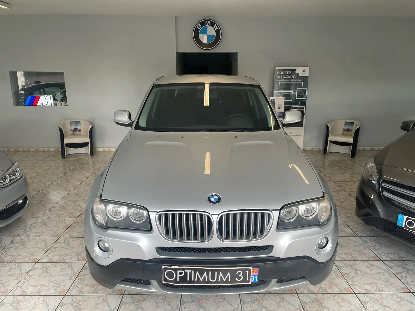 BMW X3 2.0 d 177ch bv6 Gümüş rengi - 1