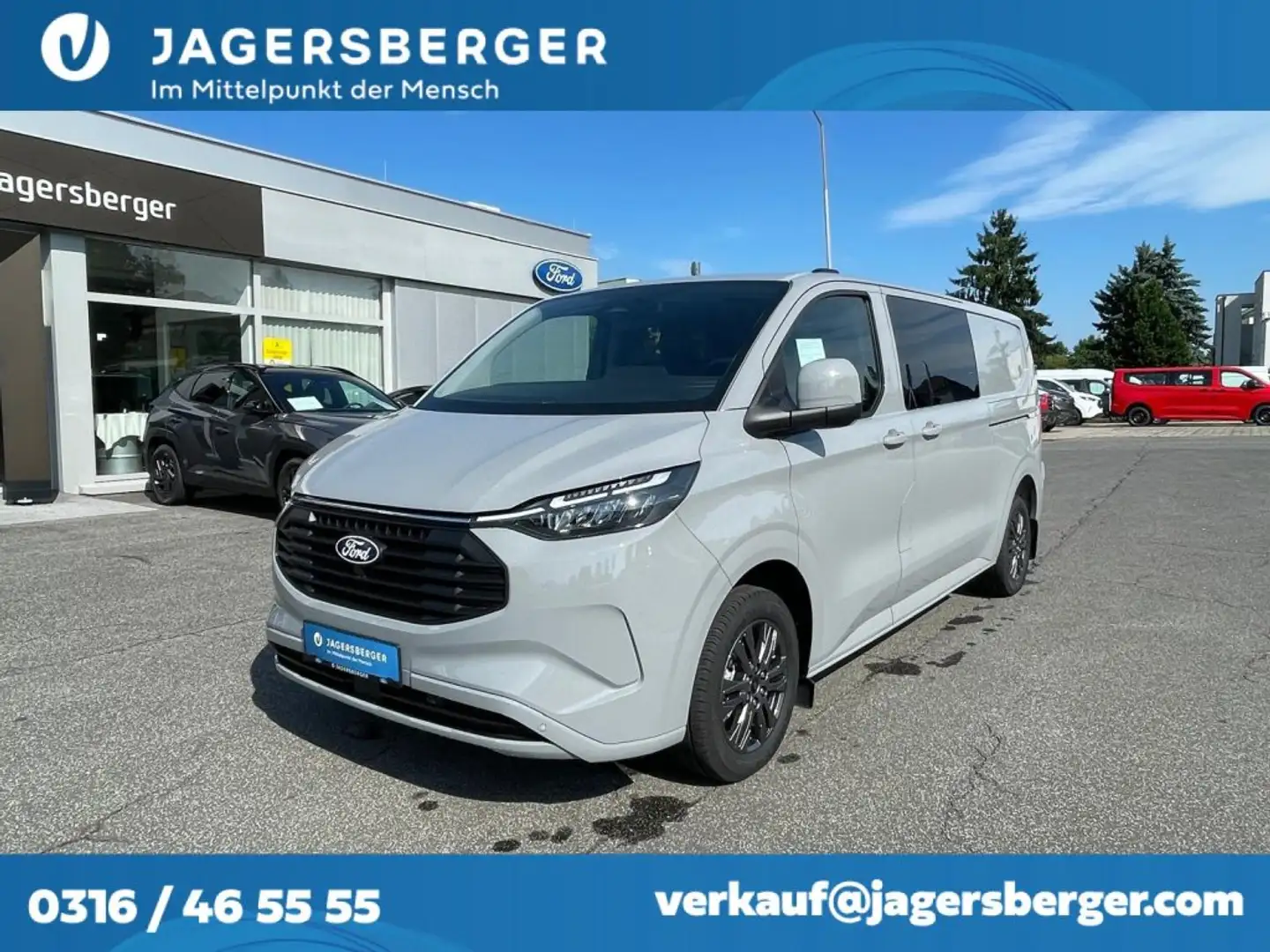 Ford Transit Custom Kasten DK 2,5 PHEV L2H1 320 Limited Grigio - 1