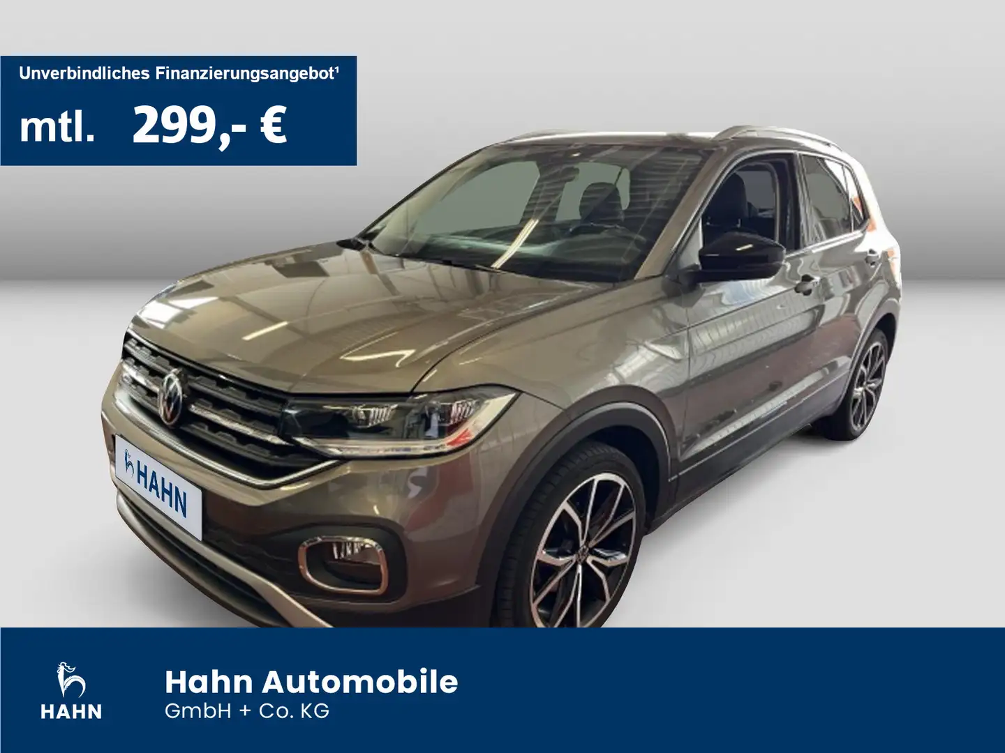Volkswagen T-Cross 1.0TSI DSG Style ACC AHK Cam LED Navi Grau - 1