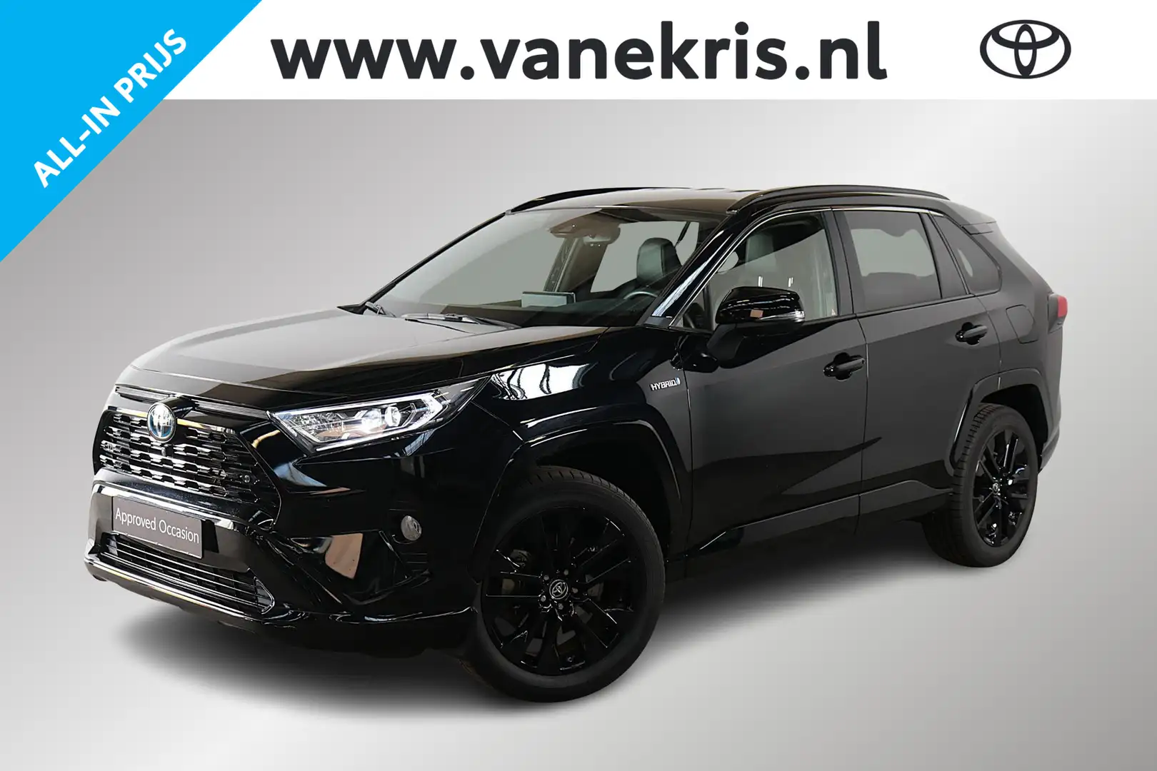 Toyota RAV 4 2.5 Hybrid Black Edition JBL, 1e eigenaar, NL auto Zwart - 1