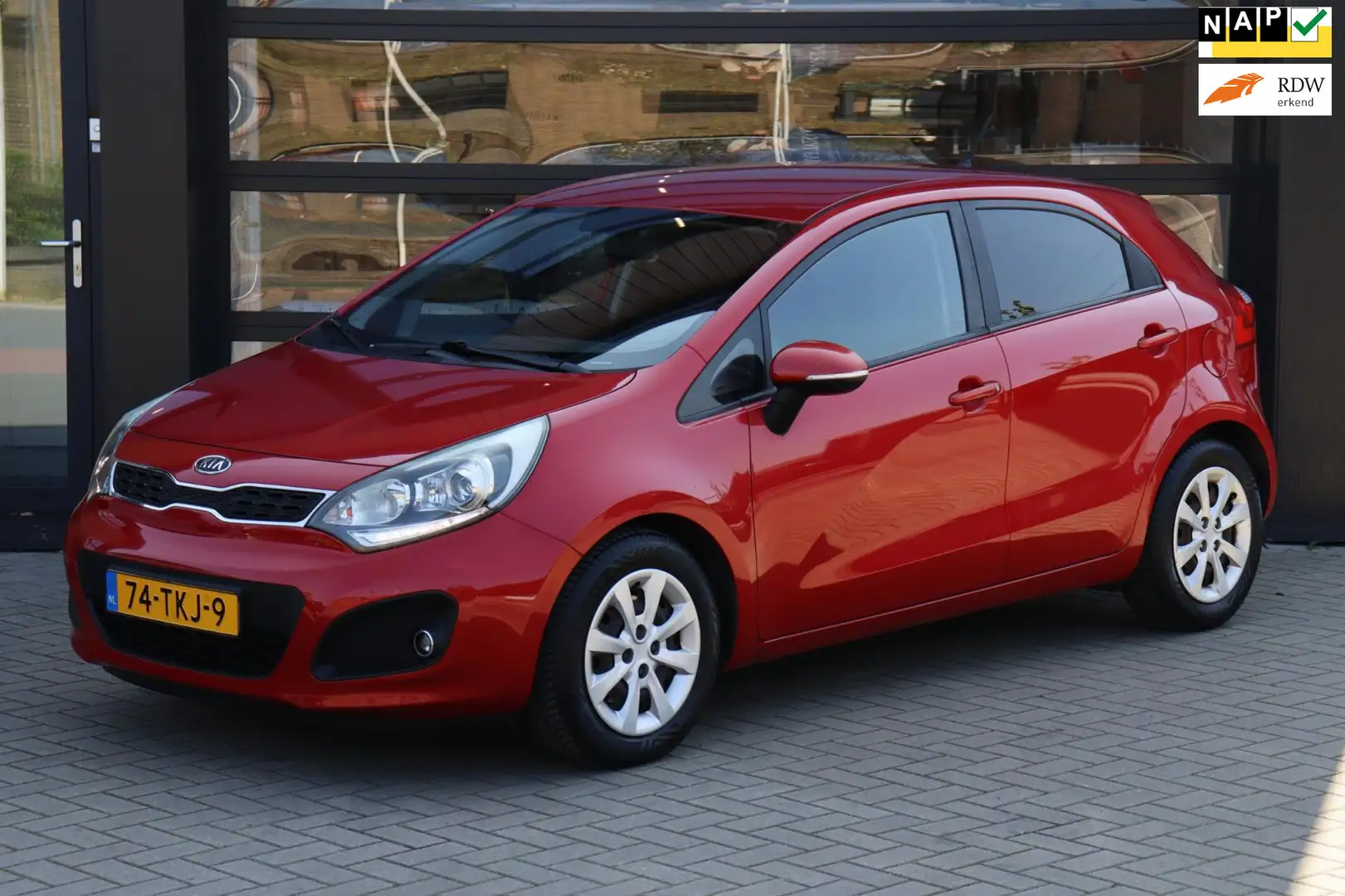 Kia Rio 1.4 CVVT Comfort Pack | NAP | Airco | Automaat | 5 Rouge - 1