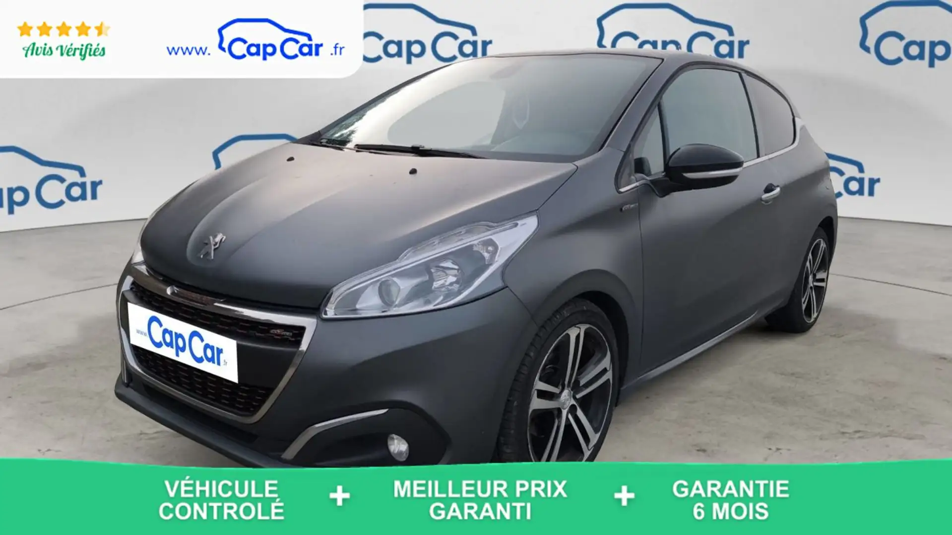 Peugeot 208 1.6 BlueHDi 120 GT Line Gris - 1