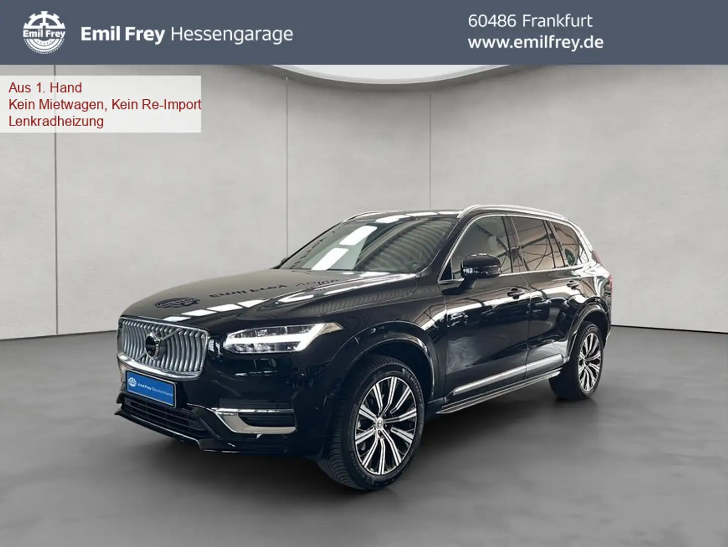 Volvo XC90 XC90 B5 AWD Plus-Bright 7S Glasd Standh 360° AHK Schwarz - 1