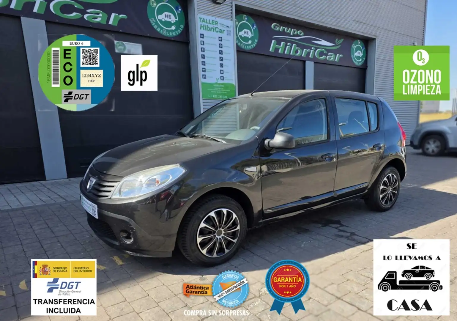 Dacia Sandero 1.2 GLP Laureate Negro - 1