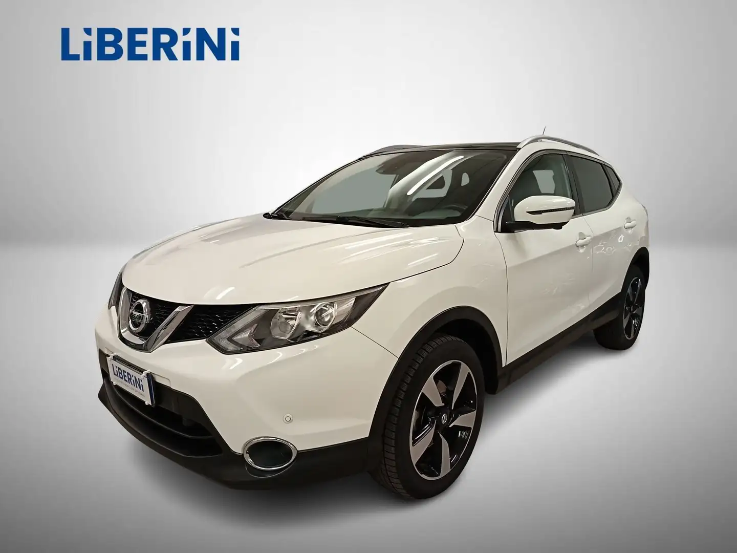 Nissan Qashqai 1.5 dCi N-Connecta 6M Tetto Pano 18" Navi Tel. 360 Weiß - 1