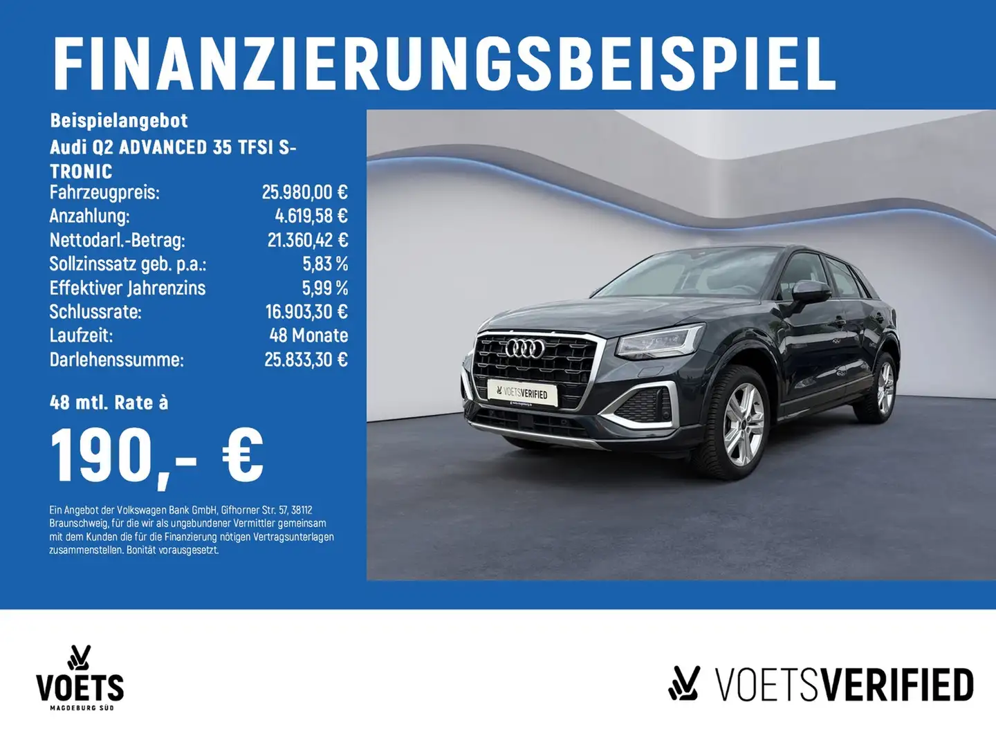 Audi Q2 ADVANCED 35 TFSI S-TRONIC LED+NAVI+ALLWETTER+ Gris - 2