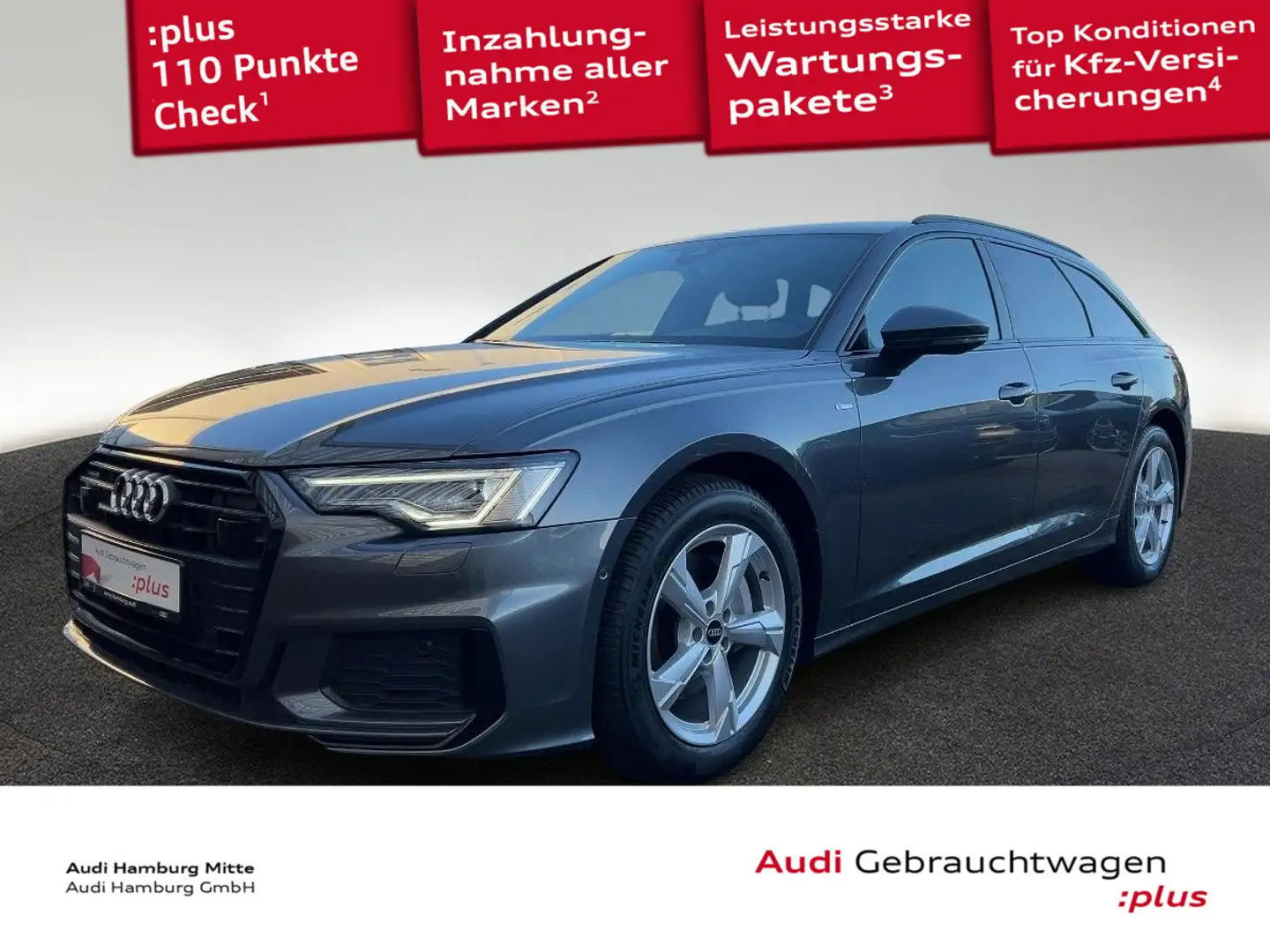 Audi A6 45 TFSI sport quattro S tronic S line M Grau - 1