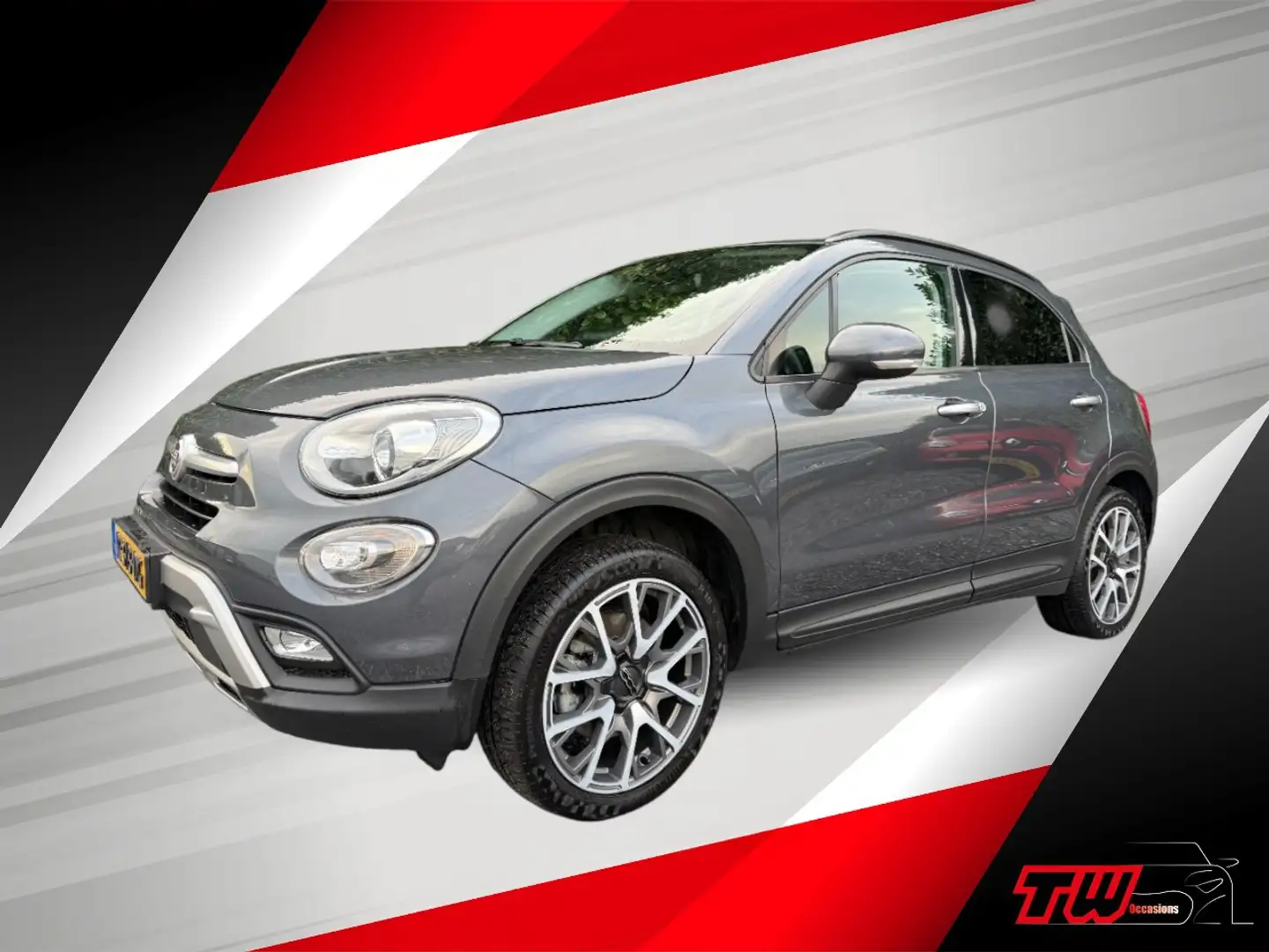 Fiat 500X Cross 1.4 Turbo CrossPlus AUT|NAVI|LEER|ACC|CAMERA Grau - 1