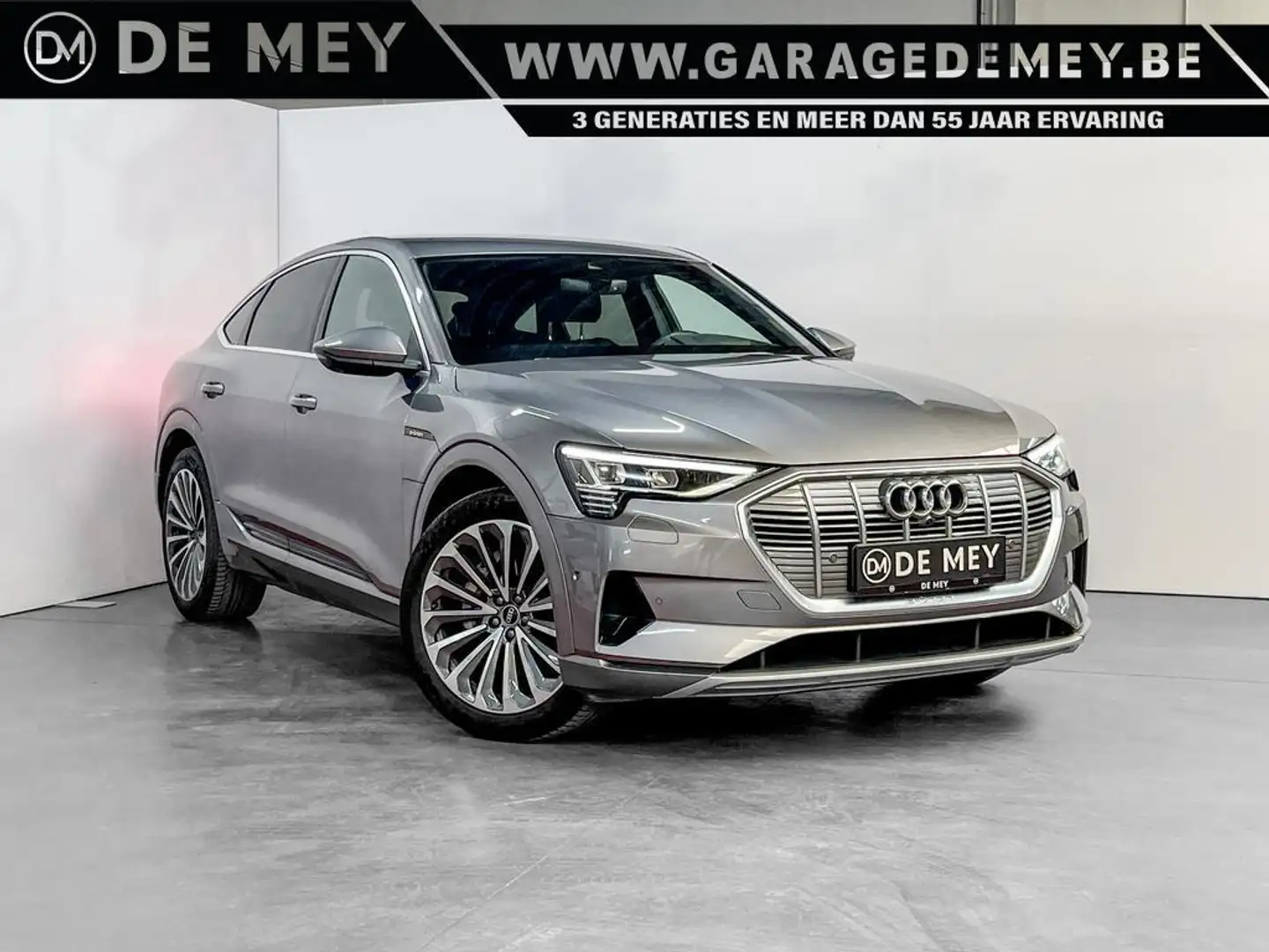 Audi e-tron Sportback 55 QUATTRO / LUCHTVERING / 360° CAM / HEAD-UP / LEDER / KEYLESS Grijs - 1