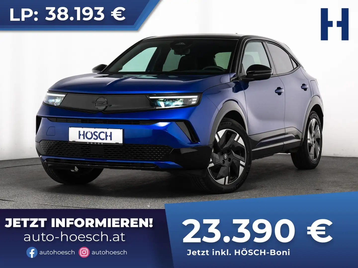 Opel Mokka-E Ultimate 54 kWh FACELIFT 3-PHASIG CARPLAY ++ Blau - 1