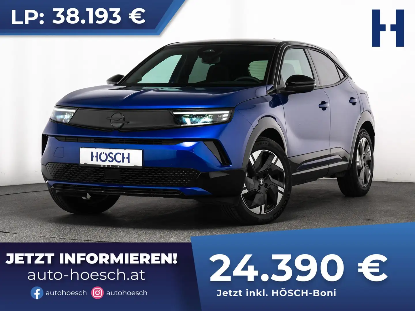 Opel Mokka-E Ultimate 54 kWh FACELIFT 3-PHASIG CARPLAY ++ Blau - 1