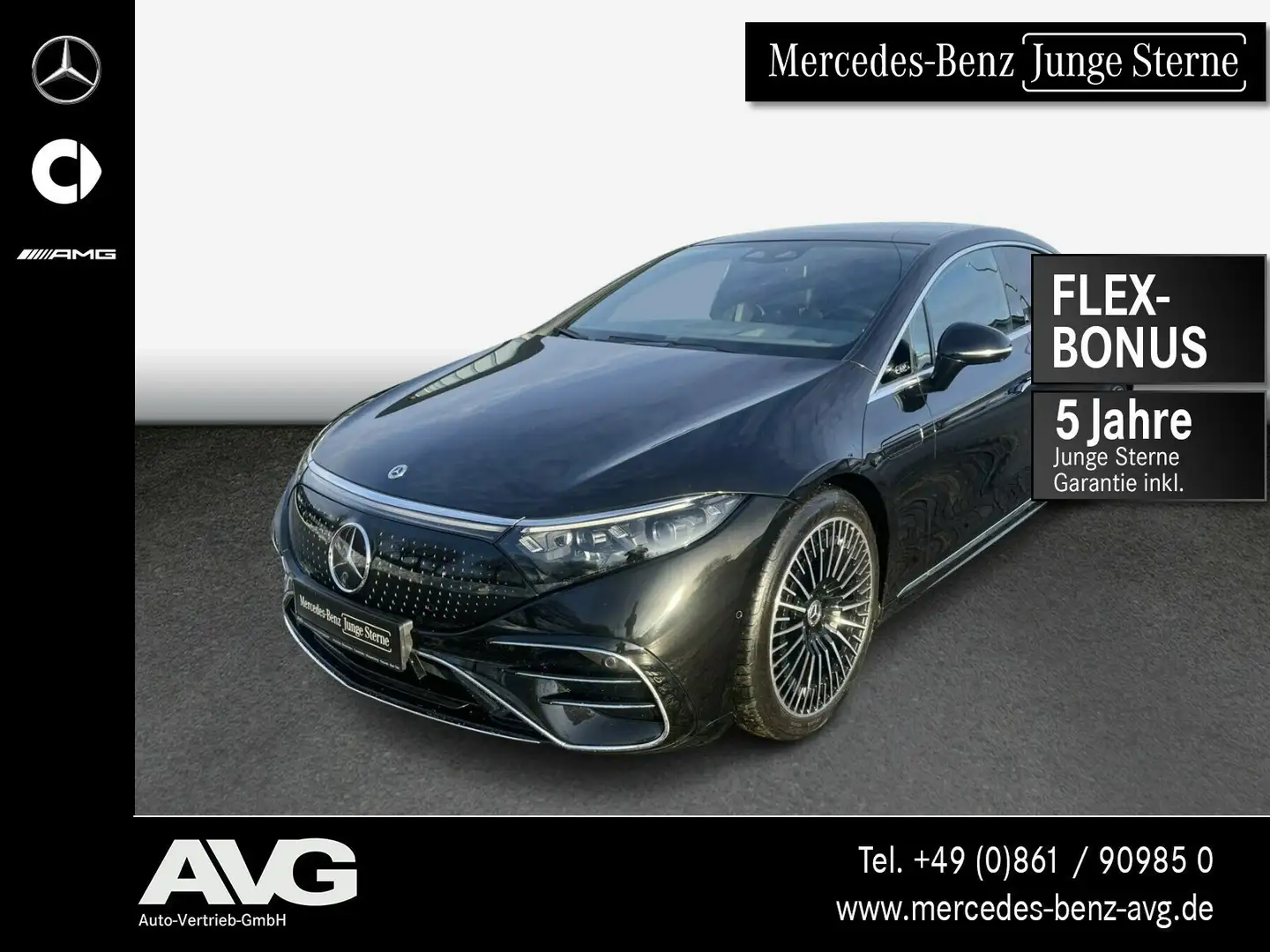 Mercedes-Benz EQS EQS 450+ AMG Pano 360° Burmester HUD Memory Navi Schwarz - 1