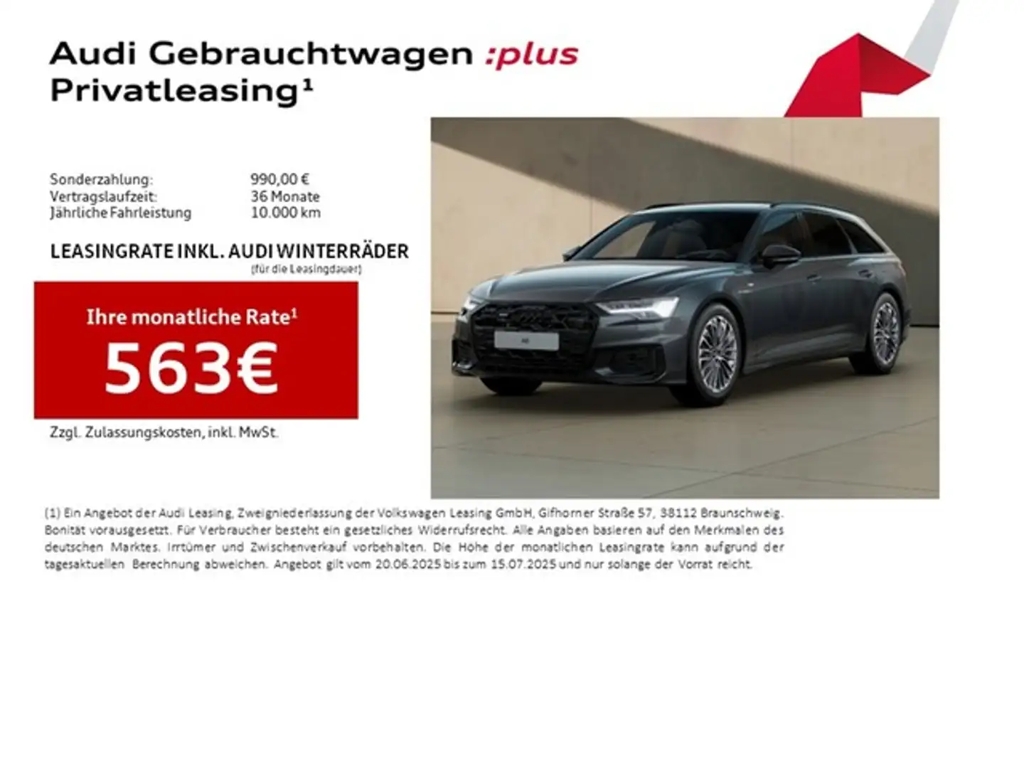 Audi A6 Avant 55 TFSI e quattro S line Pano AHK HD Matr... Grijs - 2