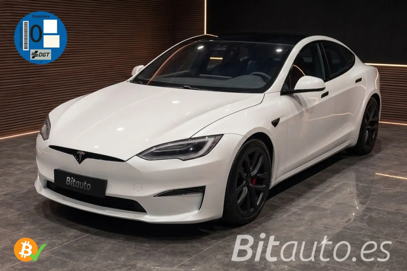 Tesla Model S Plaid AWD Blanco - 1