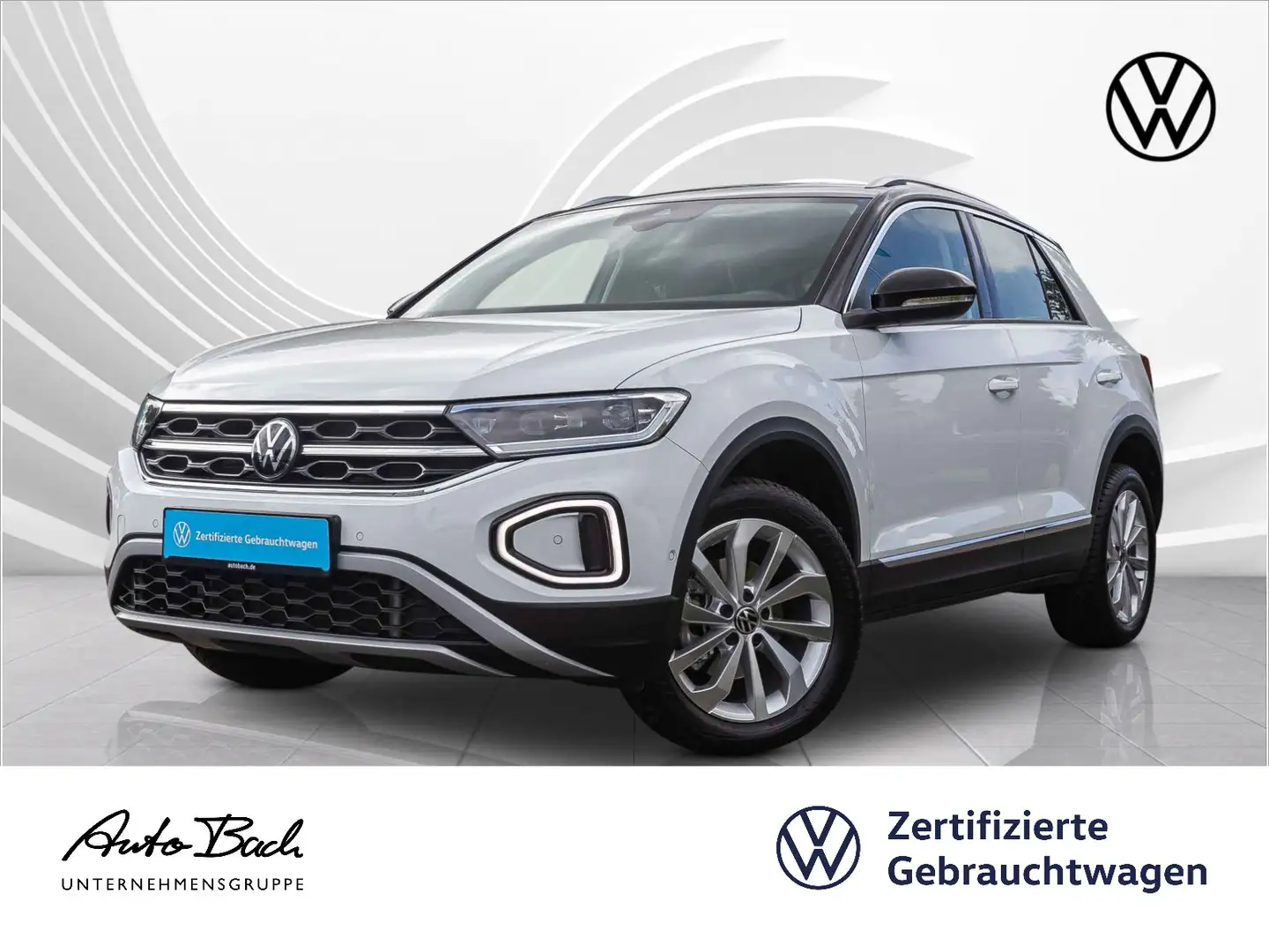 Volkswagen T-Roc 1.5 TSI DSG Style, Navi, LED, ParkAssist, Weiß - 1