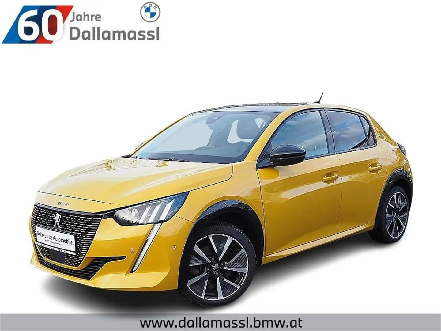 Peugeot e-208 50kWh GT Gelb - 1