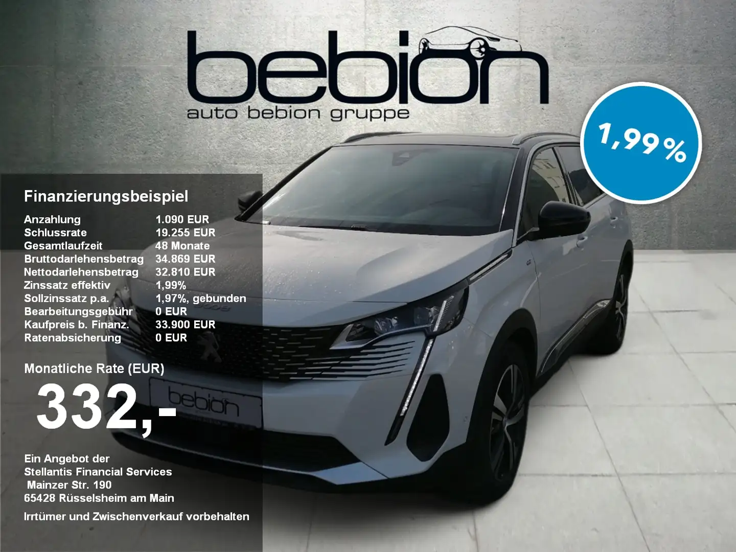 Peugeot 5008 2.0 BlueHDi 180 FAP GT Navi PDC Pano LED Weiß - 1