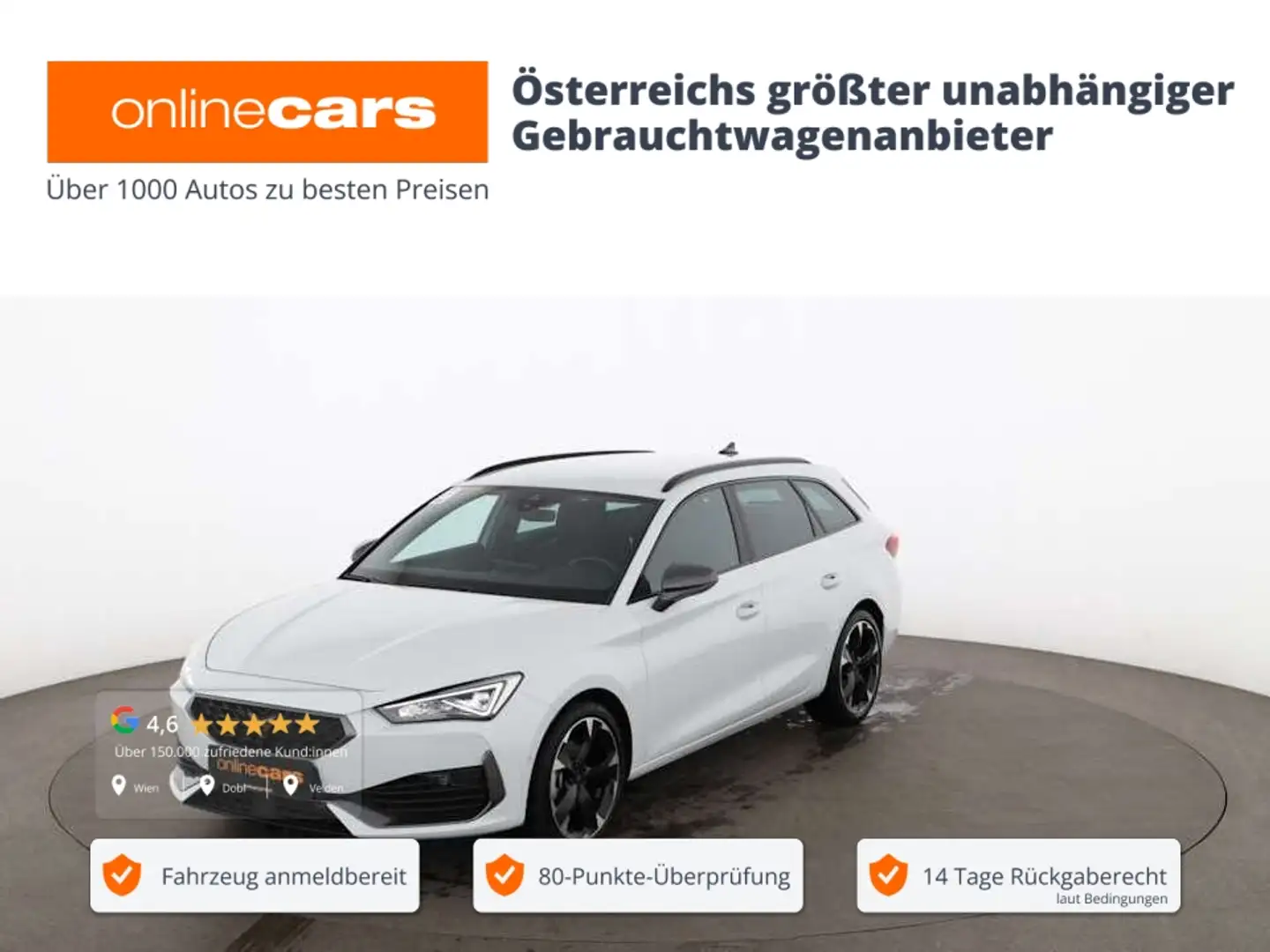 CUPRA Leon Sportstourer 1.5 eTSI Aut LED RADAR LEDER Weiß - 1