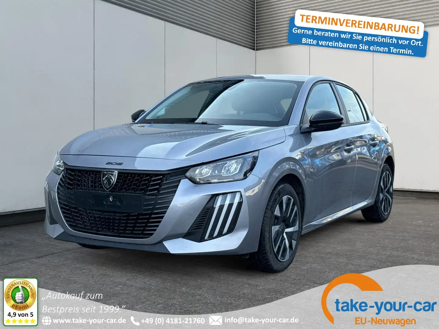 Peugeot 208 Style MAN6+SHZ+LED+PDC+TEMPOMAT PureTech 100 SG... Silber - 1