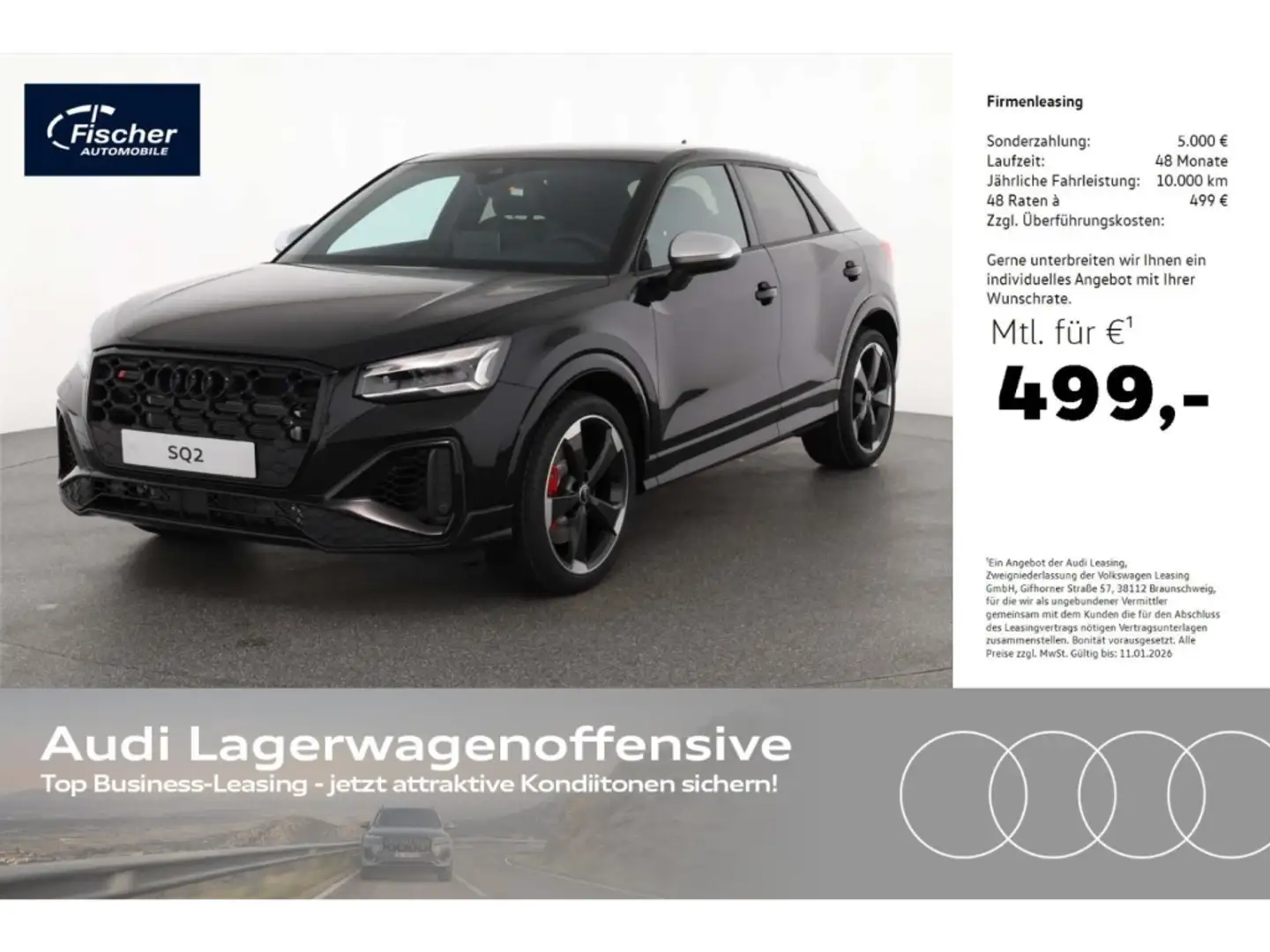 Audi SQ2 TFSI quattro LP: 66.070,- /SONOS/Matrix LED-Schein Negru - 1