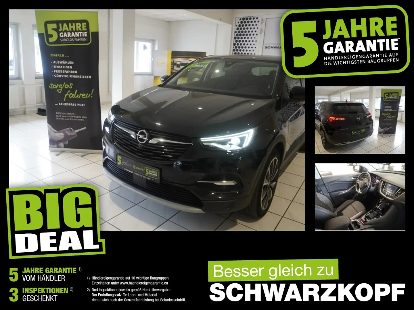 Opel Grandland 1.5D AHK,SitzheizungHinten,RückfahrK Schwarz - 1