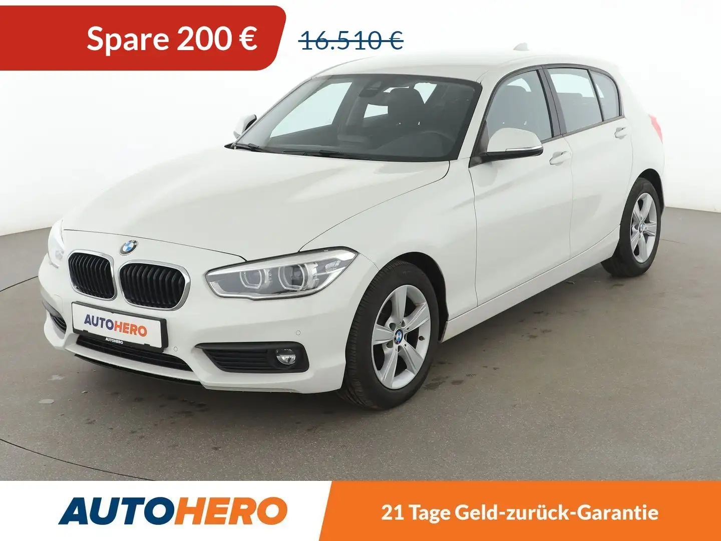 BMW 118 118i Advantage Aut.*NAVI*LED*PDC*SHZ*TEMPO*ALU* Weiß - 1