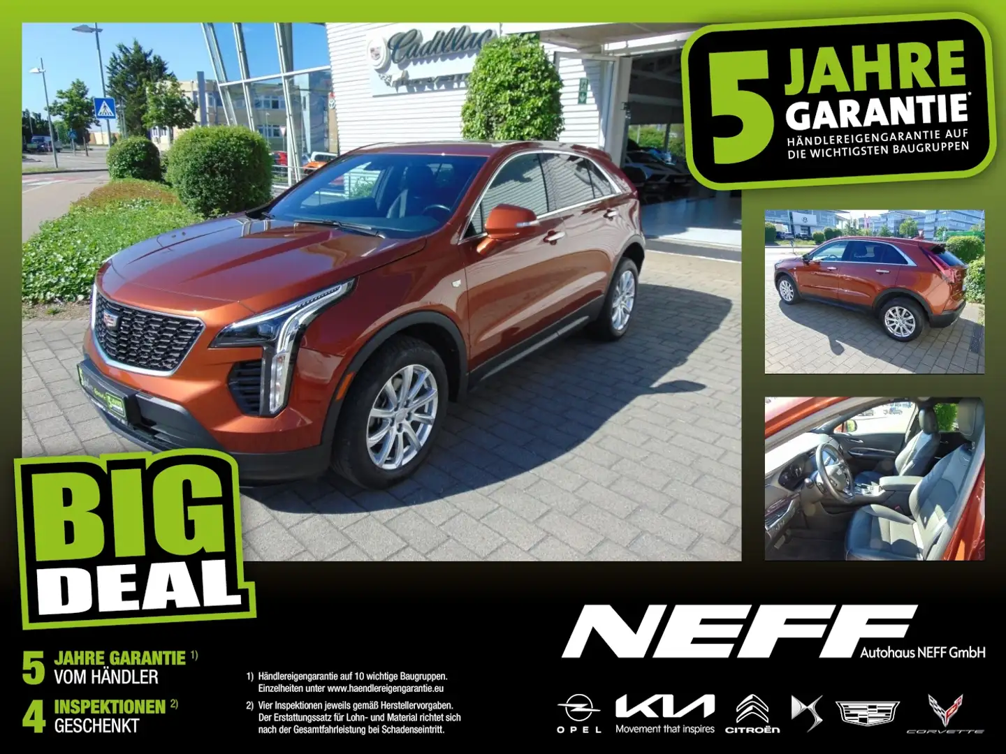Cadillac XT4 2.0 Turbo Luxury LED+Navi+Sitzheizung Orange - 1