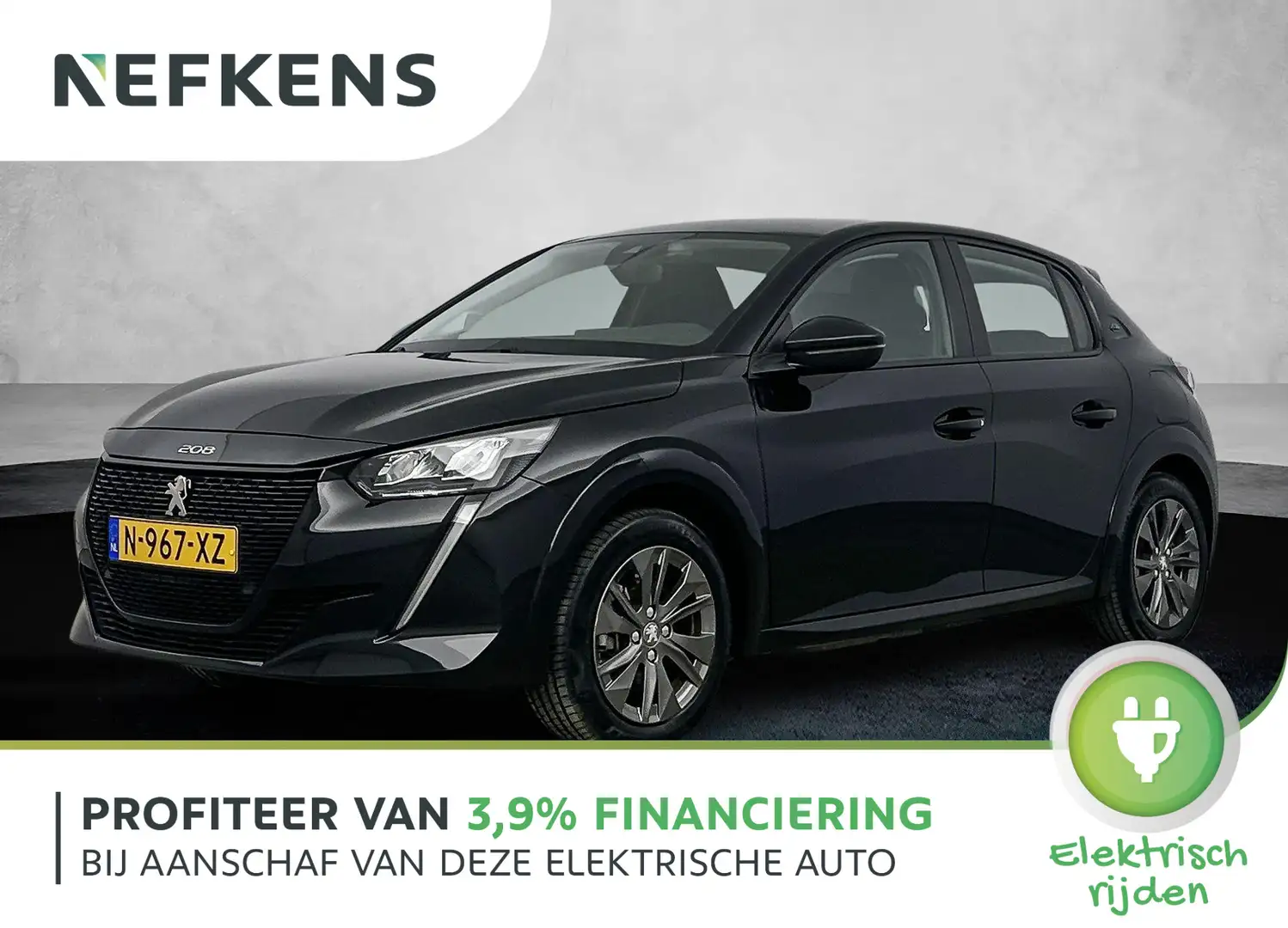 Peugeot e-208 EV Active Pack 50 kWh | Fase 3 | Navigatie | Carpl Schwarz - 1