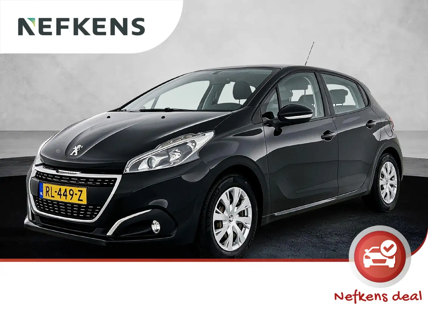 Peugeot 208 1.2 Blue Lion 82pk | Navigatie | Airco | Cruise Co Zwart - 1
