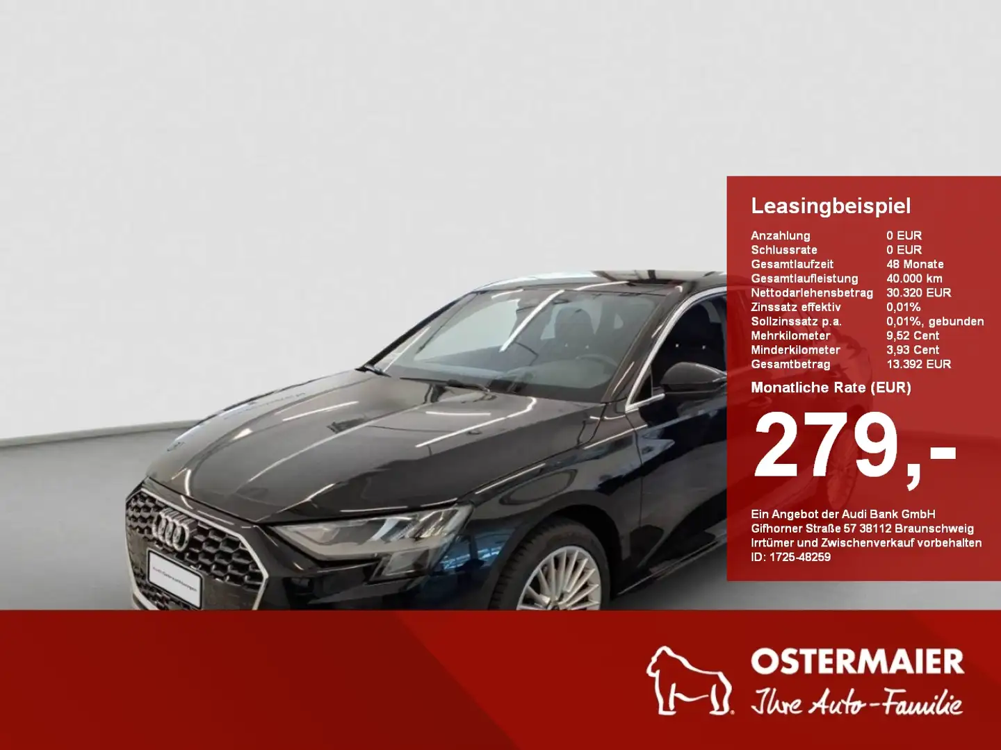 Audi A3 Limousine ADVANCED 35 TFSI S-TRONIC VIRTUAL.SITZHZ Zwart - 1