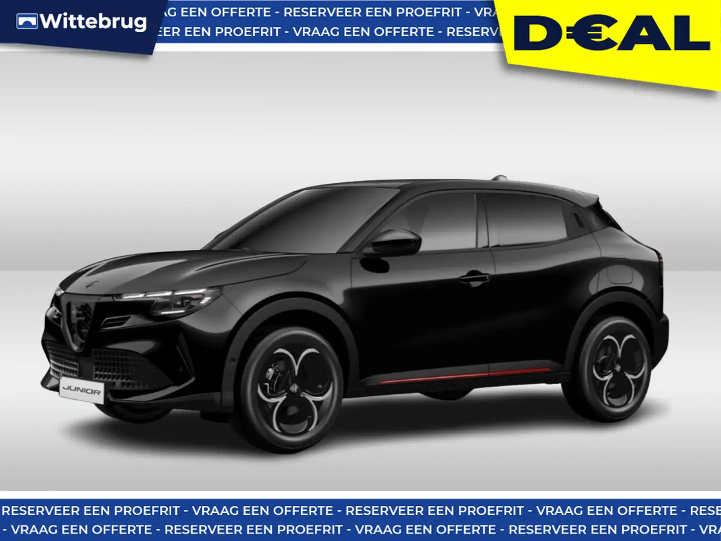 Alfa Romeo Junior 1.2 Turbo Hybrid Ibrida Speciale | Pack Techno | E Zwart - 1