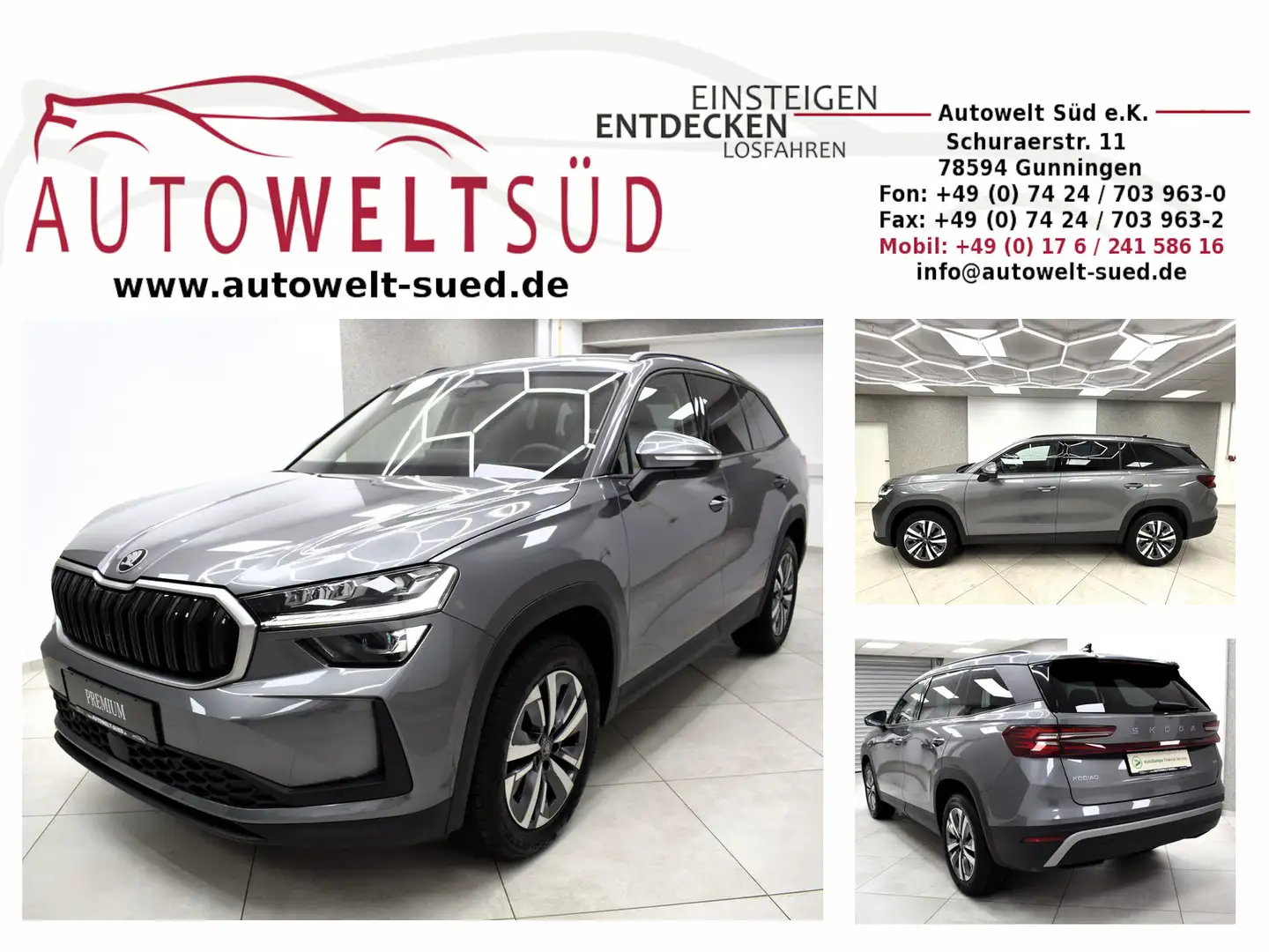 Skoda Kodiaq 2.0 TDI DSG 4x4 Selection 7Sitzer Convinience+ Gris - 1