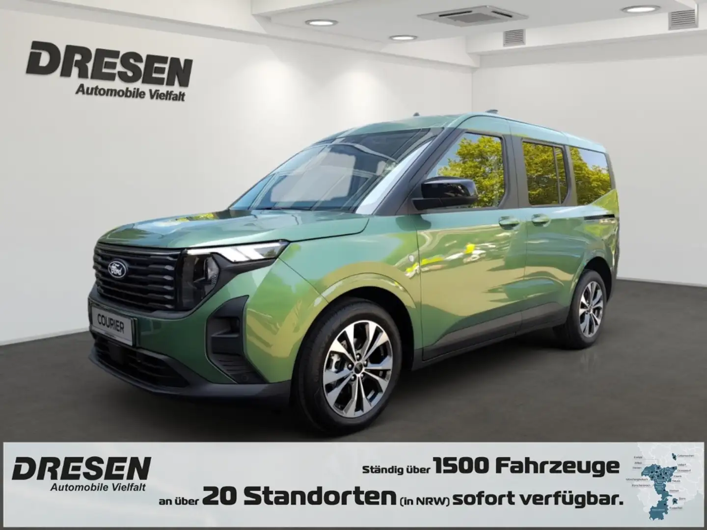 Ford Tourneo Courier Titanium 1.0l EcoBoost Navi ACC Klimaautom DAB Key Zelená - 1