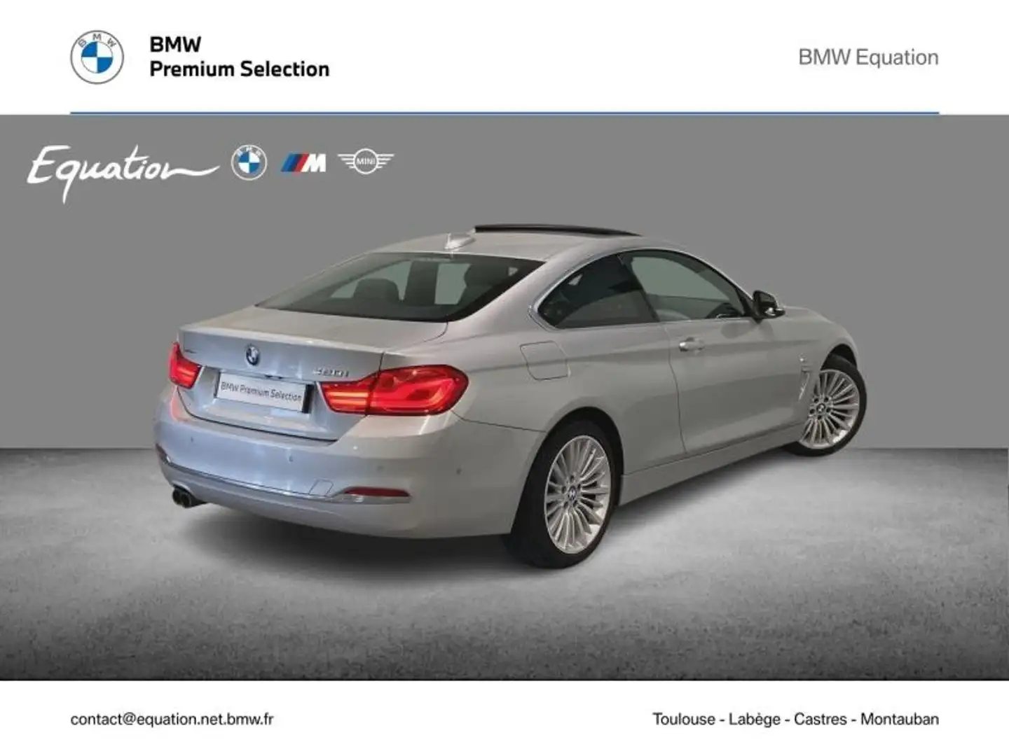 BMW 420 420iA 184ch Luxury Argent - 2
