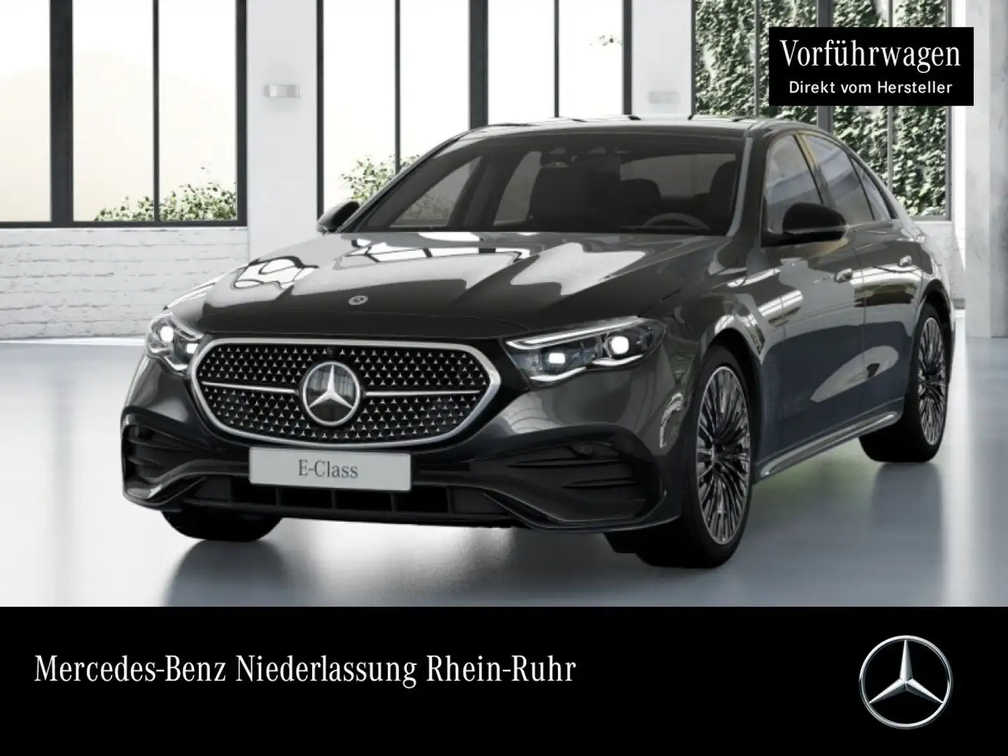 Mercedes-Benz E 300 de 4M AMG Sportpaket Night AMG 20" Pano-Dach Grijs - 1