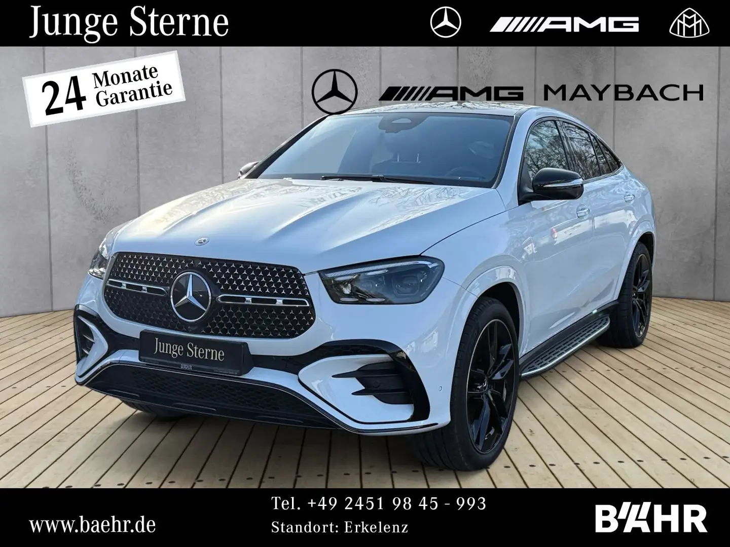 Mercedes-Benz GLE 450 GLE 450 d 4M Coupé AMG+Night/Pano/Airmatic/AHK Weiß - 1