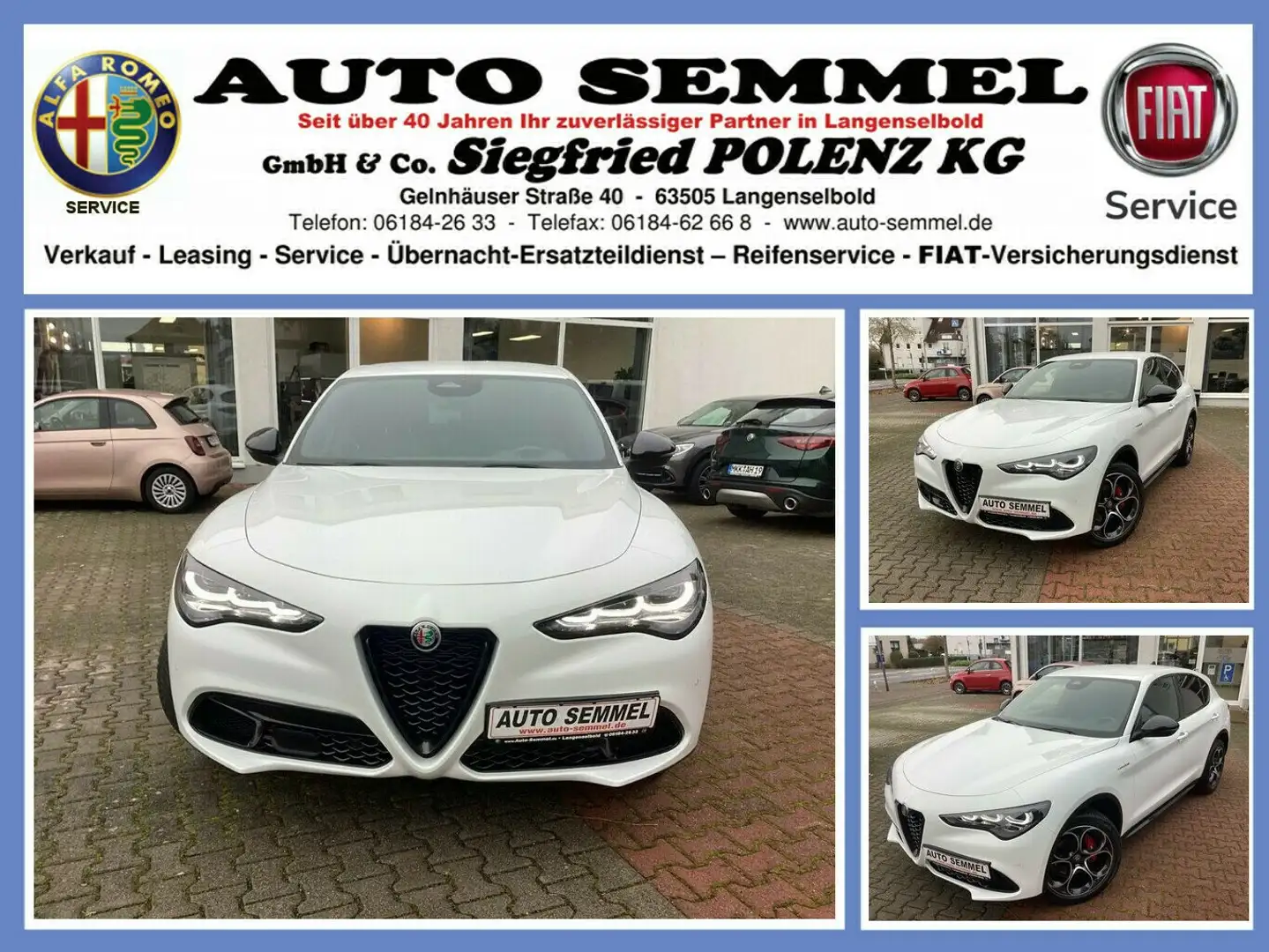 Alfa Romeo Stelvio Veloce Q4 2.0 Turbo 280PS Weiß - 1