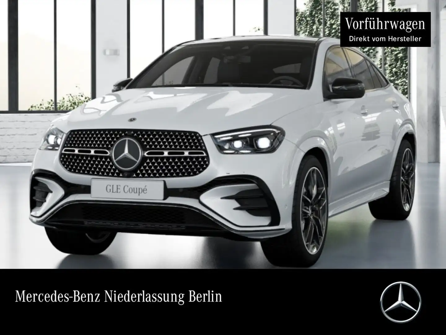 Mercedes-Benz GLE 450 d Coupé 4M AMG+NIGHT+PANO+360+AHK+STHZG Weiß - 1