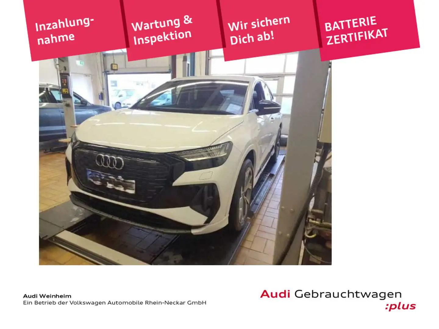 Audi Q4 e-tron Q4 E-Tron Sportback 50 quattro S-Line Matrix Bla Weiß - 1