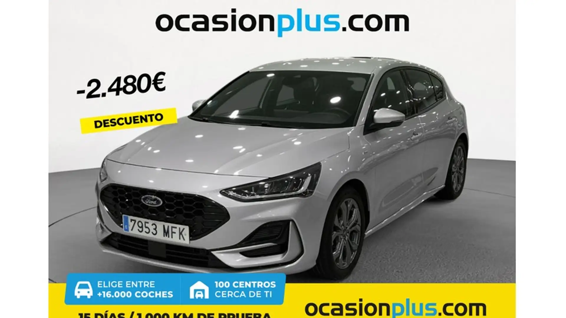 Ford Focus 1.0 Ecoboost MHEV ST-Line 125 Aut. Argent - 1