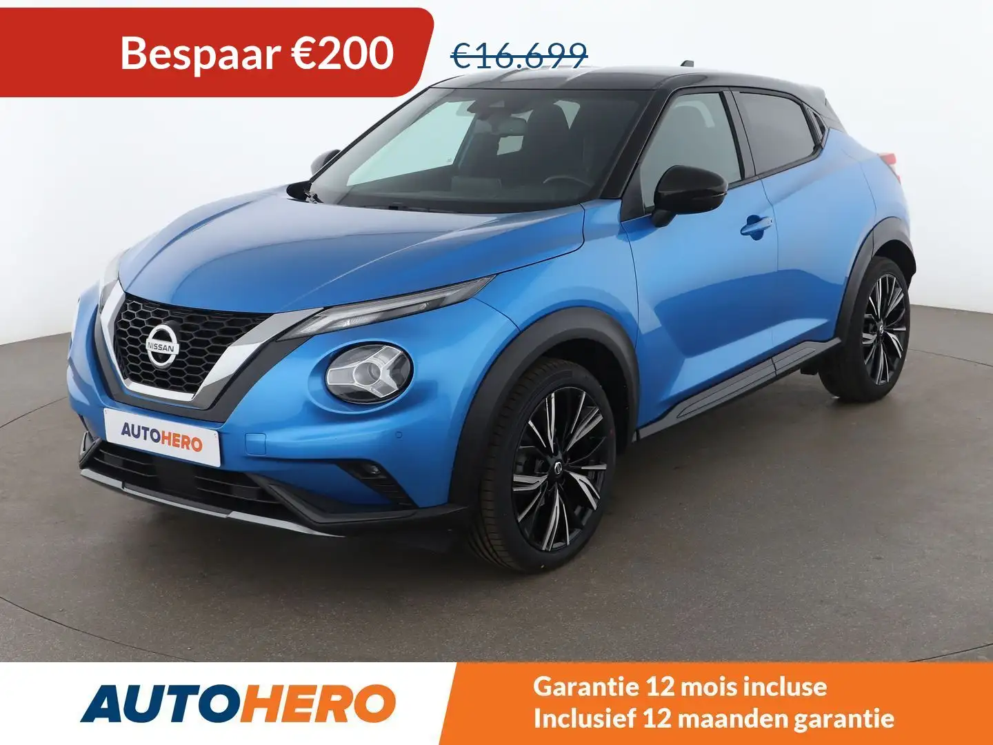 Nissan Juke 1.0 DIG-T N-Connecta Blauw - 1