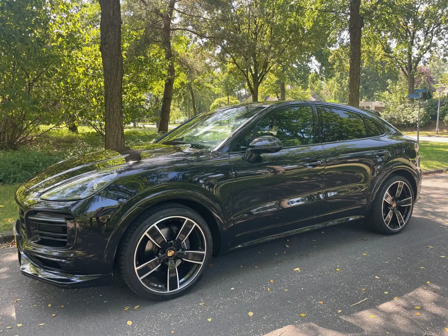 Porsche Cayenne 3.0 Techart voorspoiler vol optie Zwart - 2