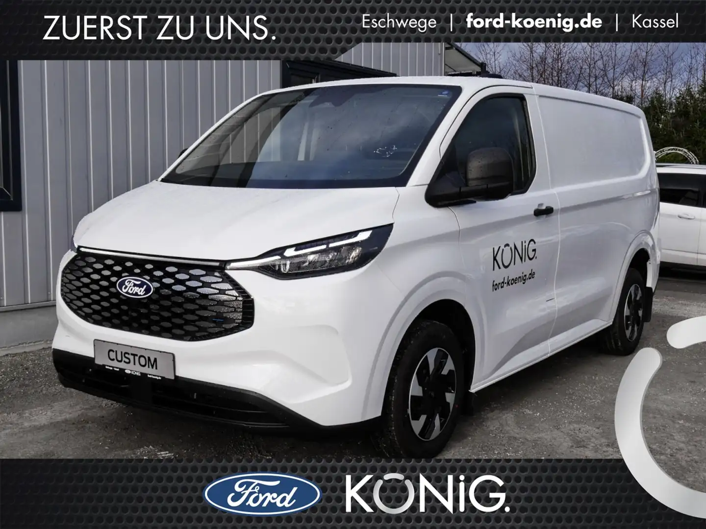 Ford E-Transit Custom KW Trend 320L1 ACC+Kamera+Navi Klima Navi Weiß - 1
