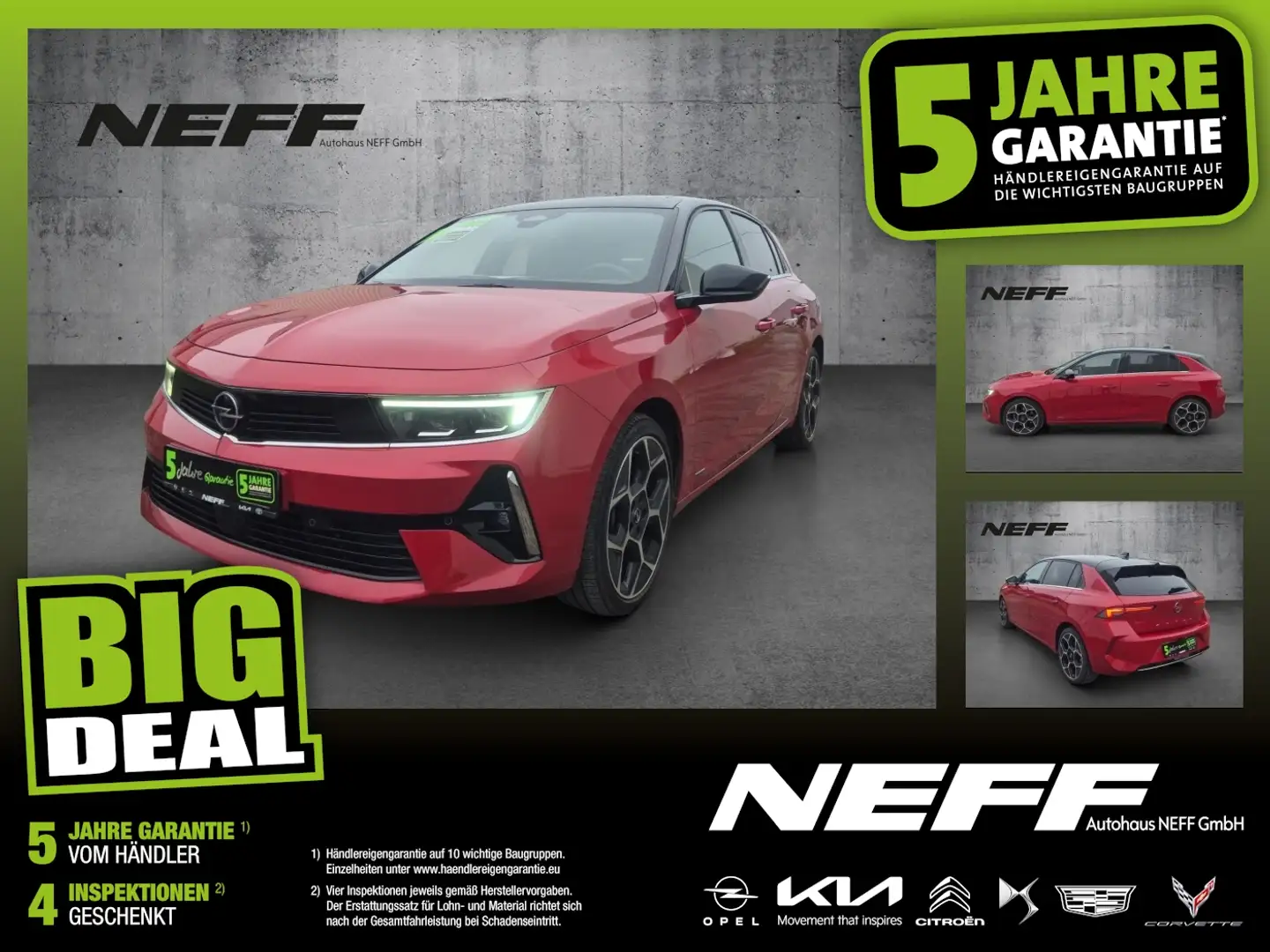 Opel Astra L 1.5 D Ultimate ACC+LED+Navi+SD+SHZ+360 Rouge - 1